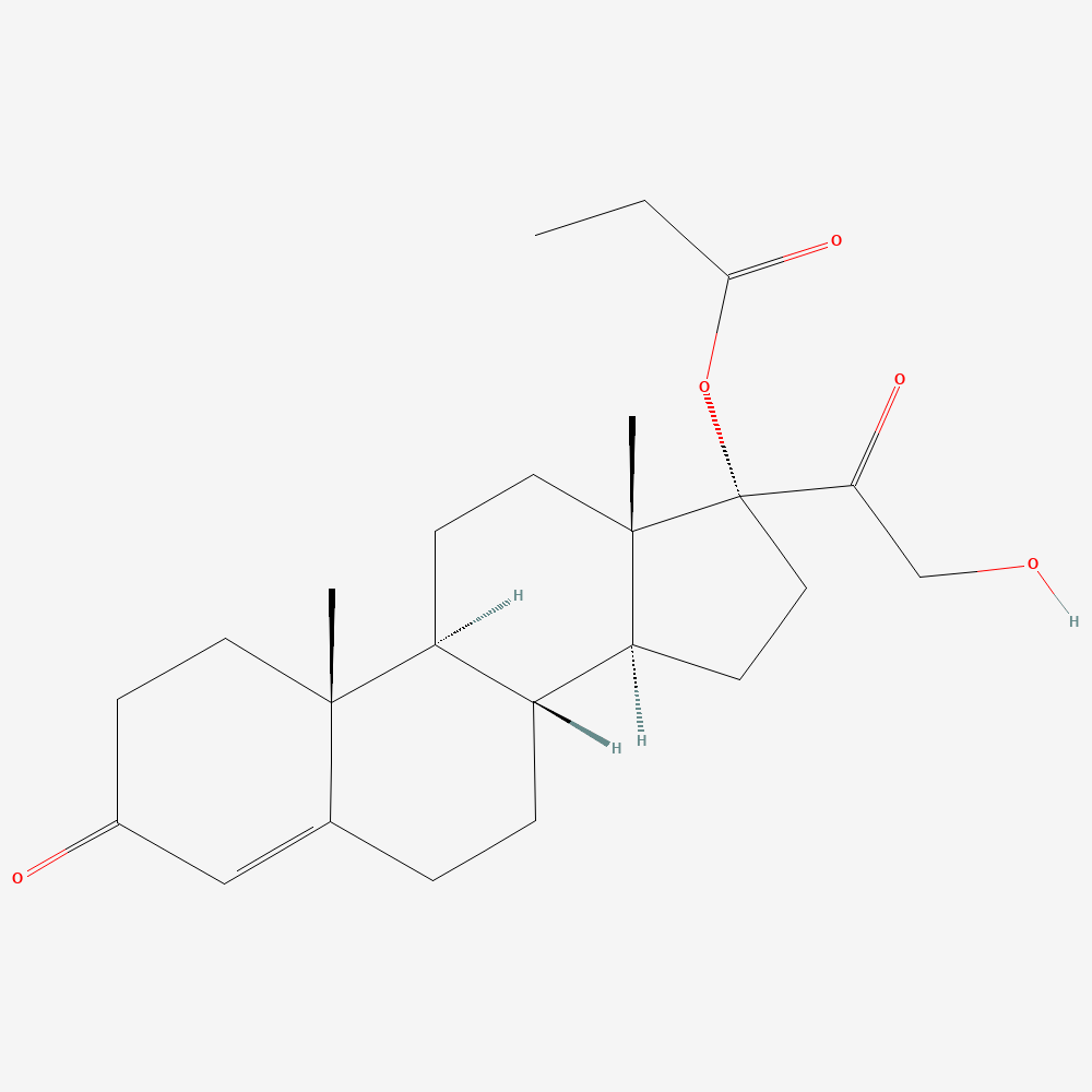 Clascoterone · 2D chemical structure: Active compound as represented in the named PubChem record; formulation excipients excluded.