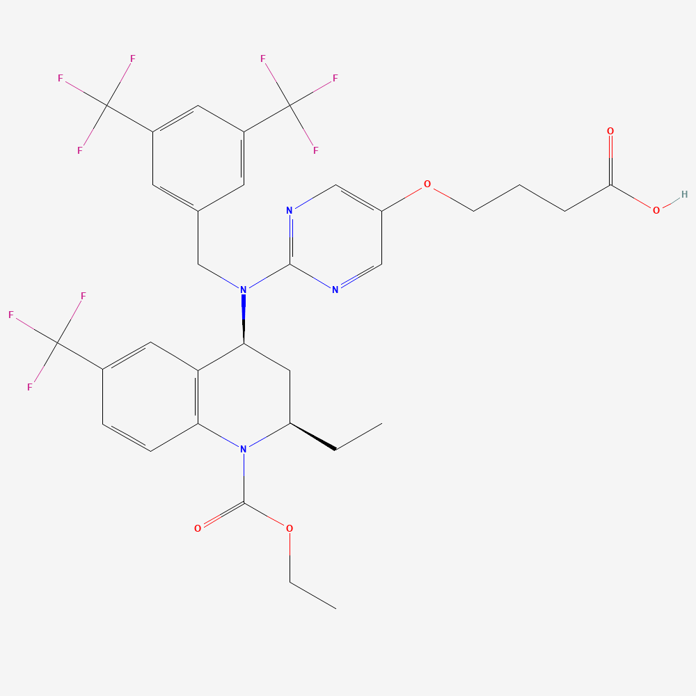 Obicetrapib: Neutral obicetrapib parent molecule.