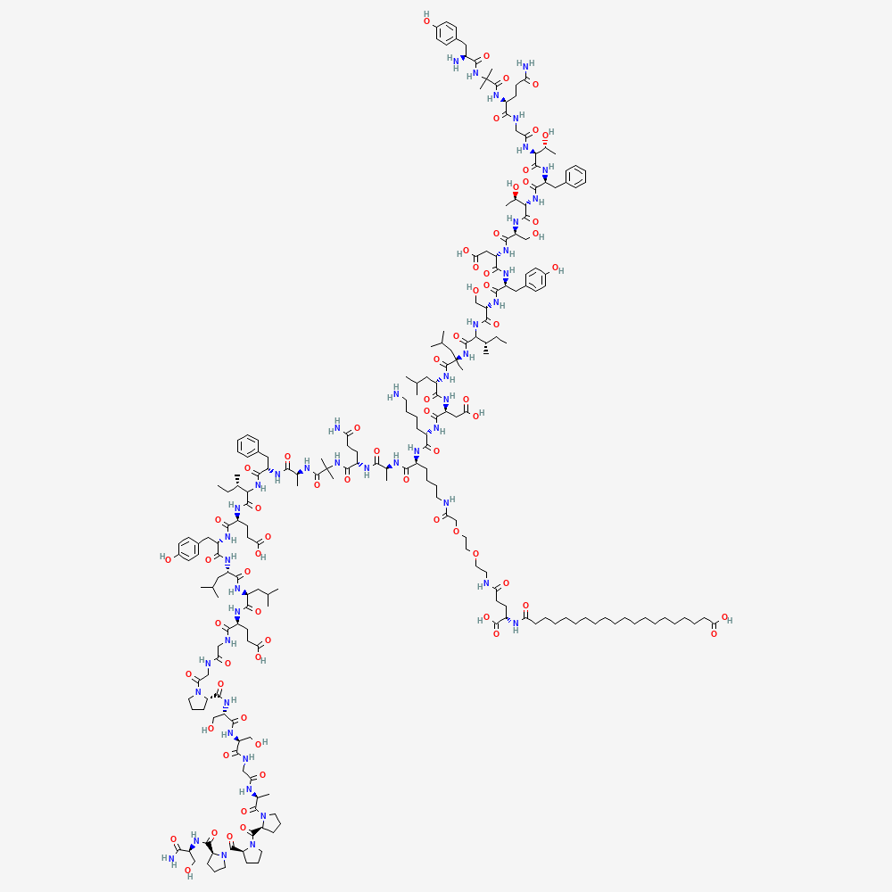 Retatrutide · 2D chemical structure: Retatrutide molecule; not a sodium-salt substitute.